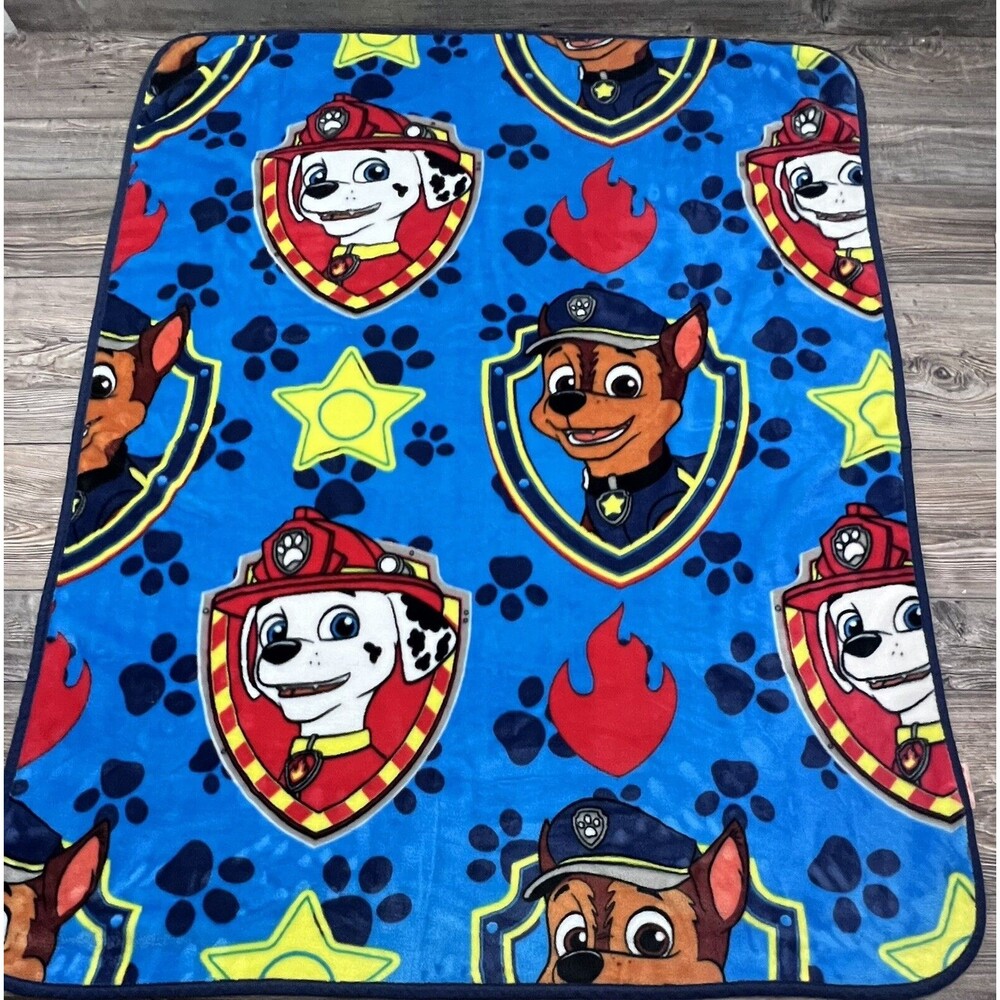 Nickelodeon‎ Paw Patrol Soft Plush Throw Security Blanket 38x48 Chase & Marshall